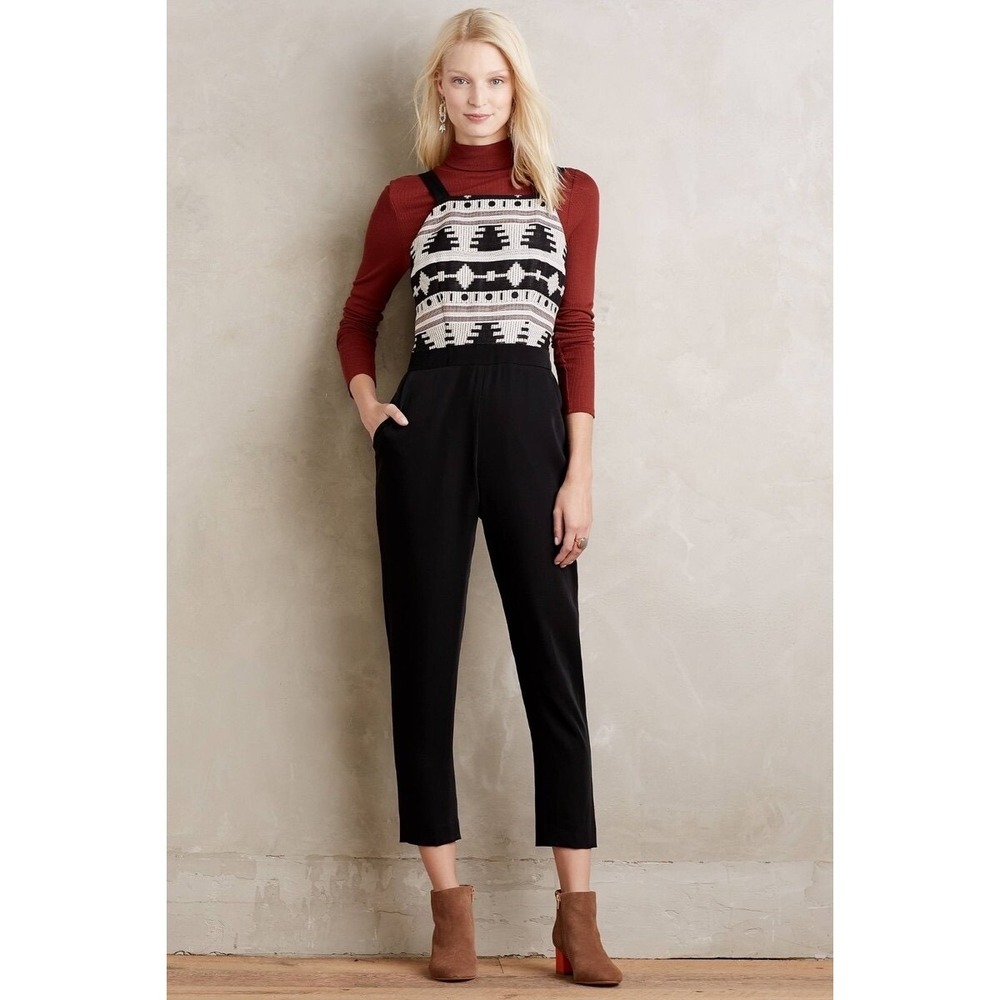 Anthropologie Nomad‎ Morgan Carper La Sierra Jumpsuit Womens 6 Western Tribal